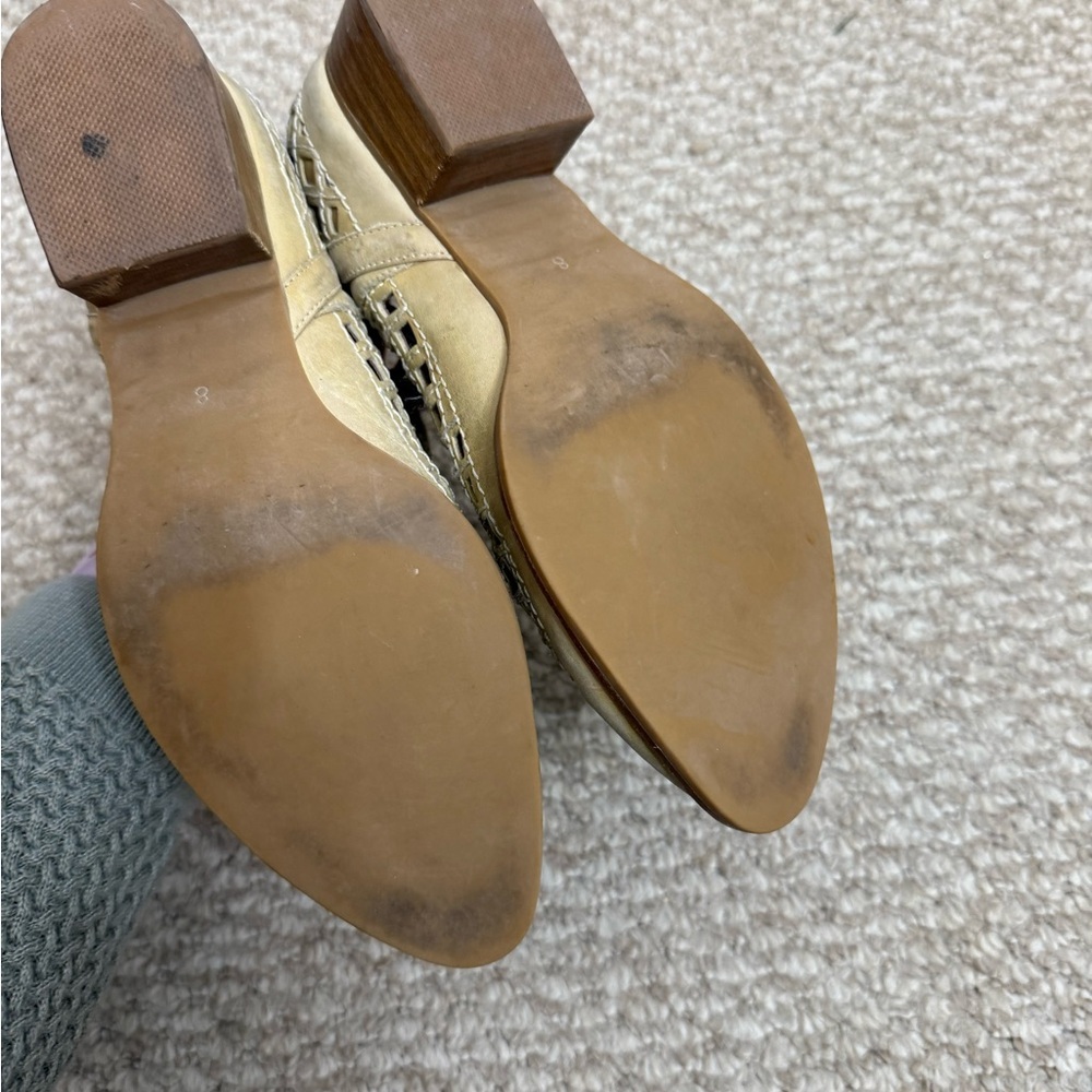 Jeffrey Campbell Taggart Taupe Cut Out Pointed Toe Western Booties size 8 - Picture 7 of 10